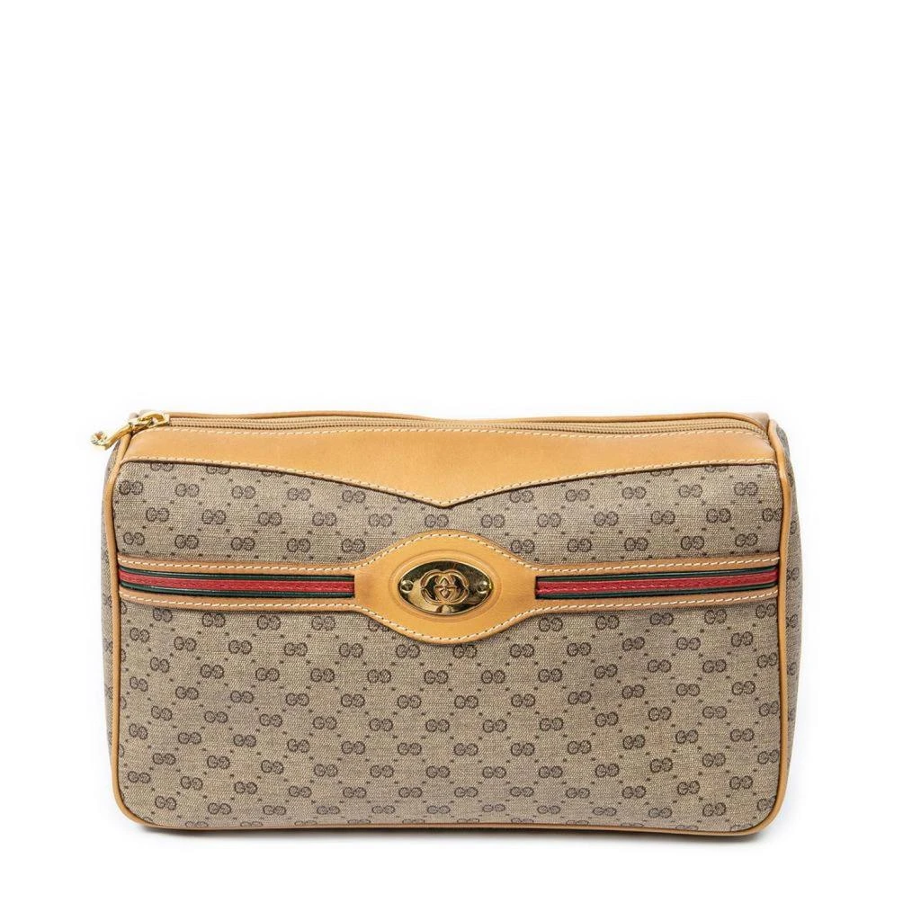 商品[二手商品] Gucci|Vintage GG Web Toiletry Pouch,价格¥5595,第1张图片详细描述