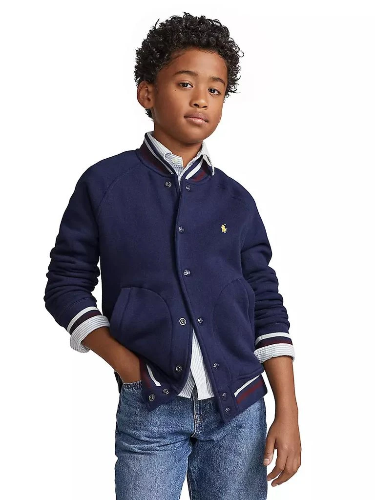 商品Ralph Lauren|Little Boy's &amp; Boy's Fleece Bomber Jacket,价格¥333,第4张图片详细描述
