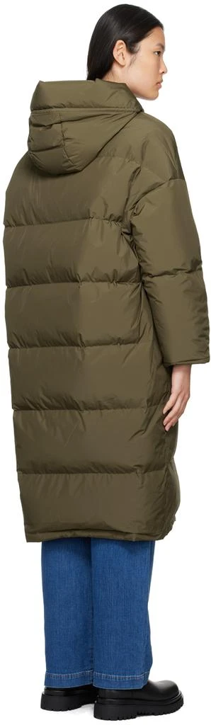商品Yves Salomon|Khaki Hooded Reversible Down Coat,价格¥3619,第3张图片详细描述