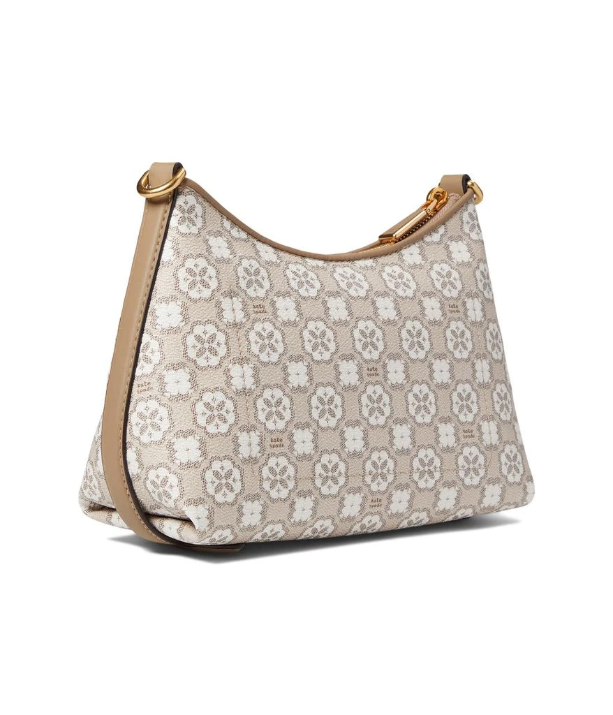 商品Kate Spade|Spade Flower Monogram Coated Canvas Top Zip Crossbody,价格¥1353,第2张图片详细描述