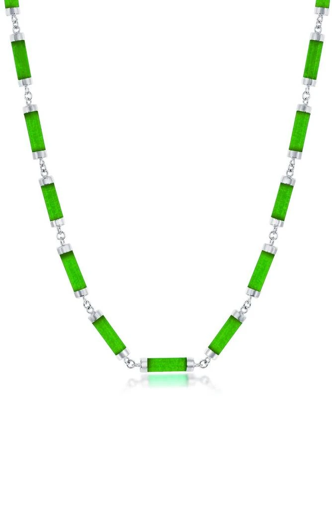 商品SIMONA|Jade Linked Bar Necklace,价格¥2426,第1张图片