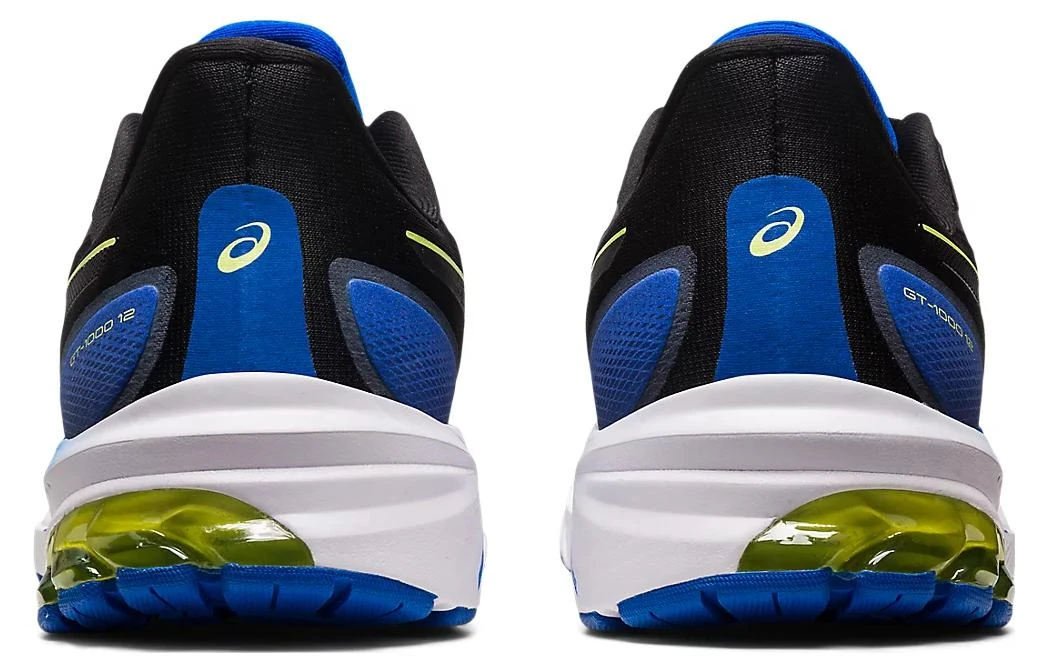 商品[国内直发] Asics|GT-1000 12 舒适 织物合成革减震防滑耐磨 低帮 越野��跑步鞋 男款 黑蓝黄,价格¥608,第7张图片详细描述