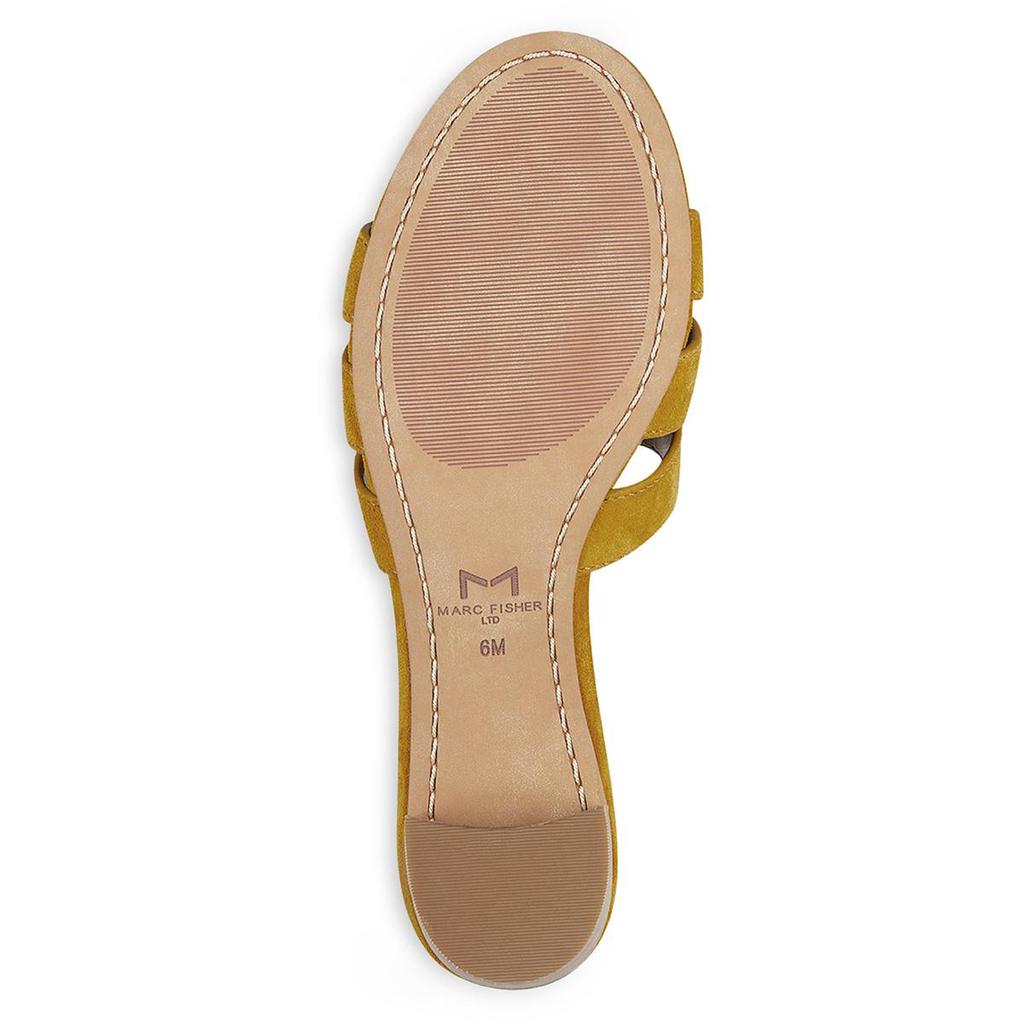 Marc Fisher LTD Womens Debora Leather Slip On Heel Sandals商品第4张图片规格展示