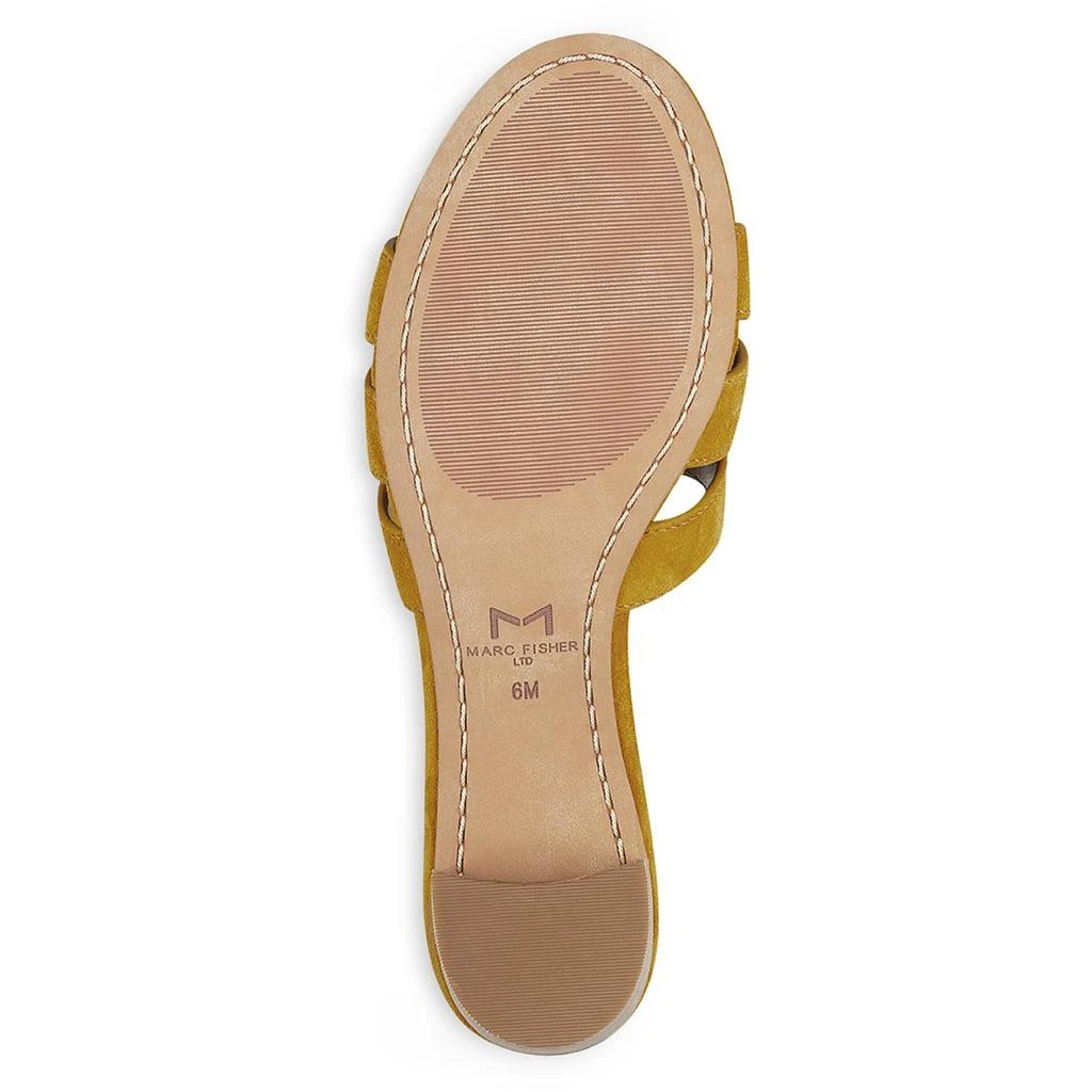 商品Marc Fisher|Marc Fisher LTD Womens Debora Leather Slip On Heel Sandals,价格¥193,第3张图片详细描述