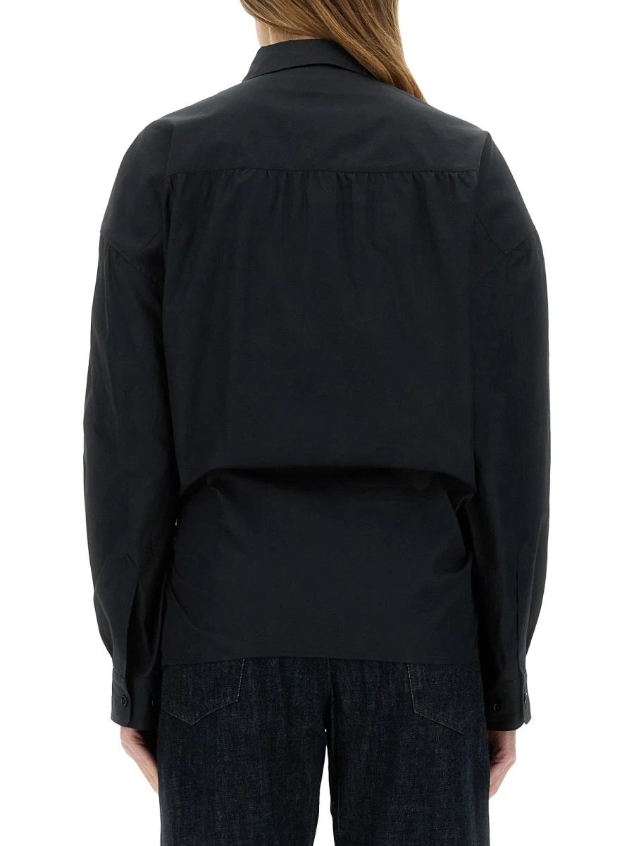 商品Lemaire|Lemaire 女士衬衫 SH1141LF588BK995 黑色,价格¥3304,第4张图片详细描述
