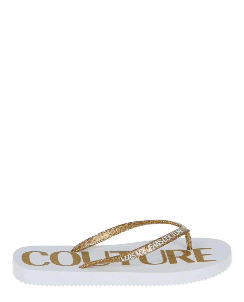 商品Versace|Embossed Logo Flip Flops,价格¥406,第1张图片