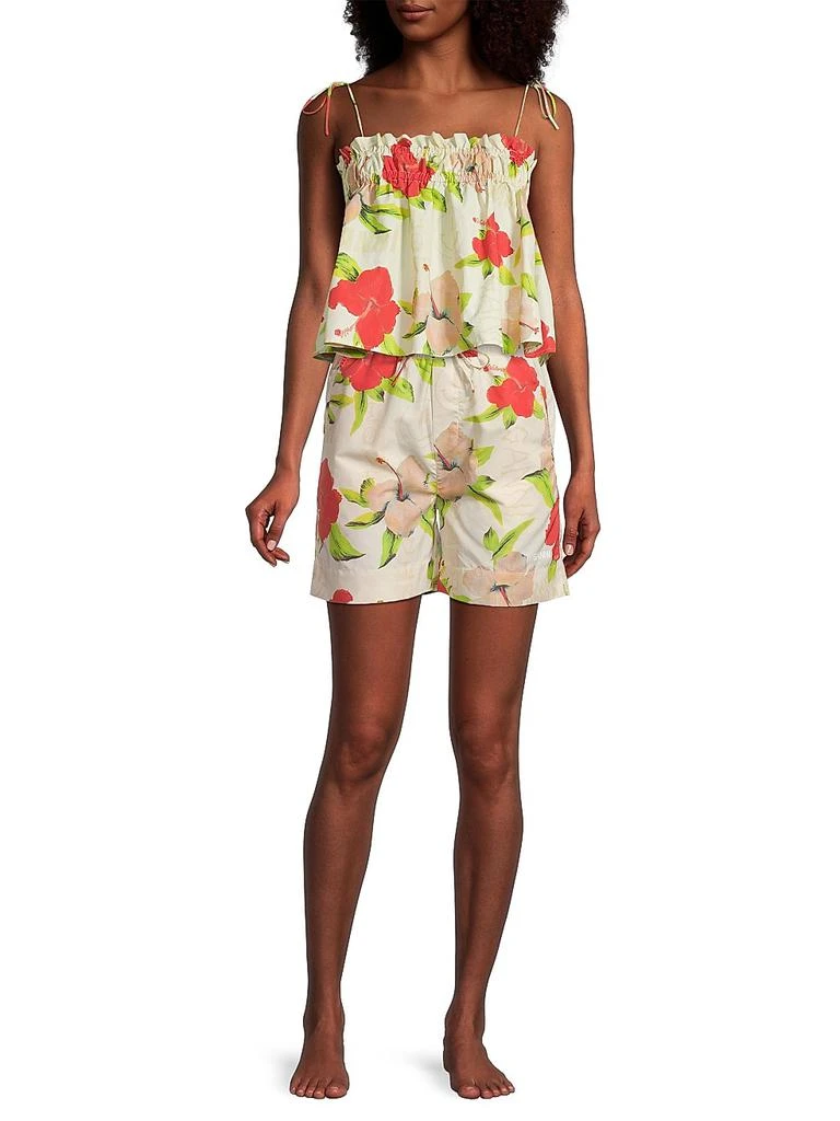 商品Ganni|Floral Surfer Shorts,价格¥656,第2张图片详细描述