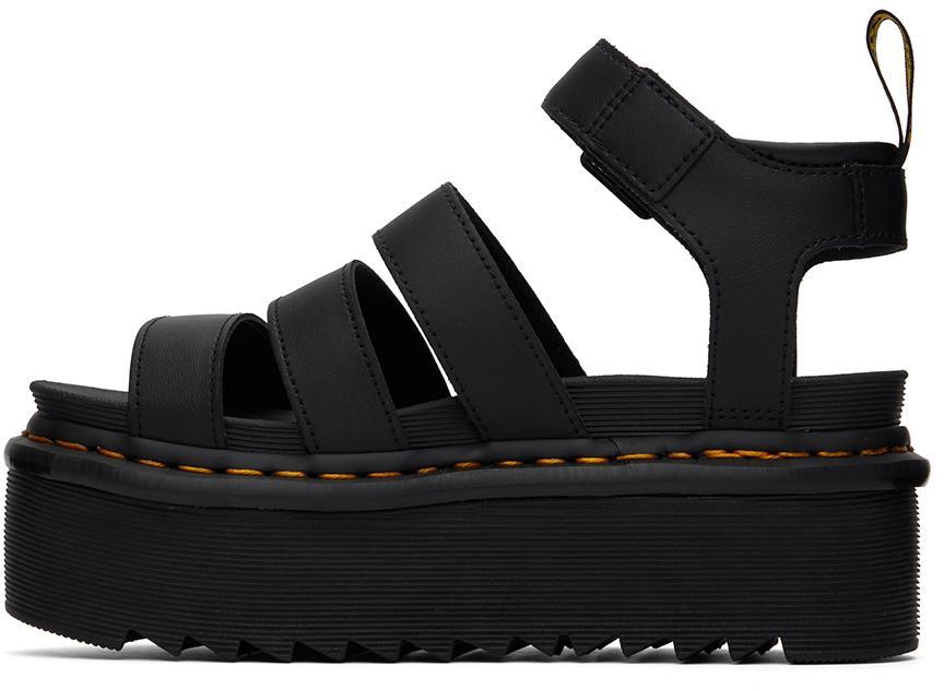 商品Dr. Martens|Black Blaire Quad Platform Sandals,价格¥882,第5张图片详细描述