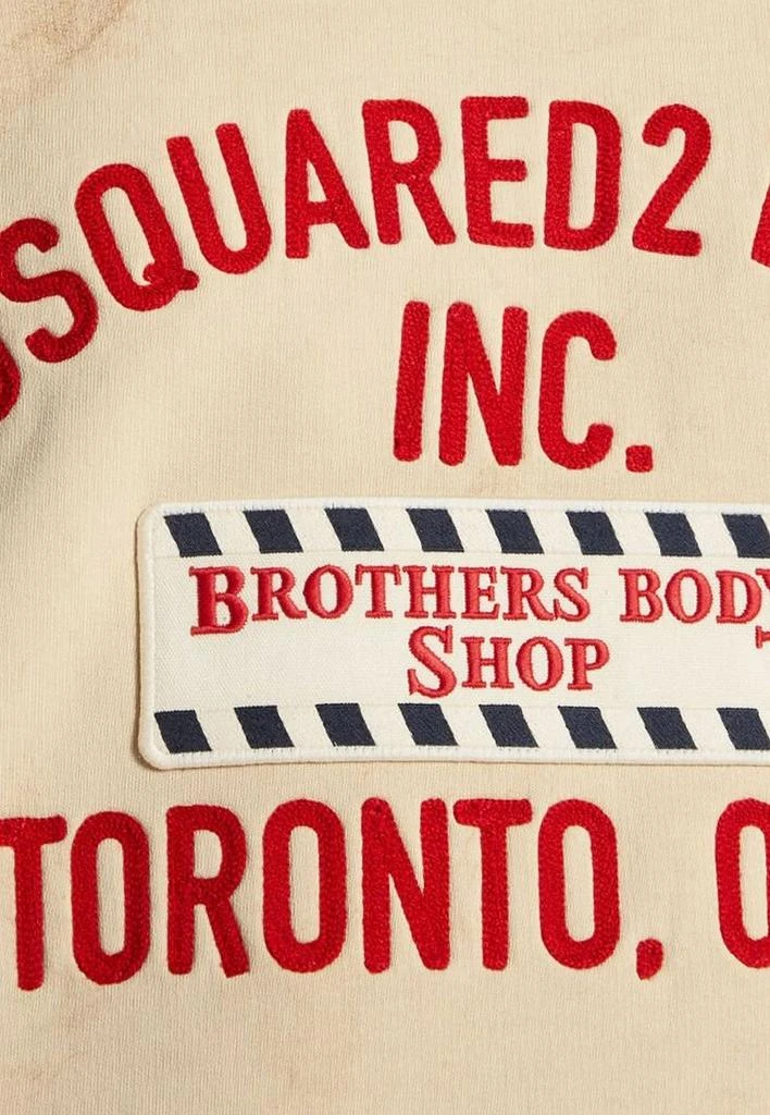 商品DSQUARED2|Brothers Body Shop Patch Distressed Sweatshirt,价格¥4624,第3张图片详细描述
