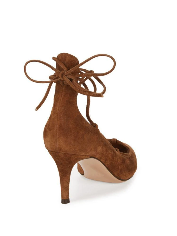 商品Gianvito Rossi|Suede Ankle Strap Pumps,价格¥2286,第2张图片详细描述