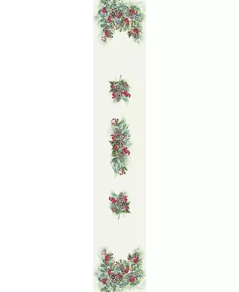 商品Laural Home|Winter Garland Table Runner -13"x 72",价格¥370,第2张图片详细描述