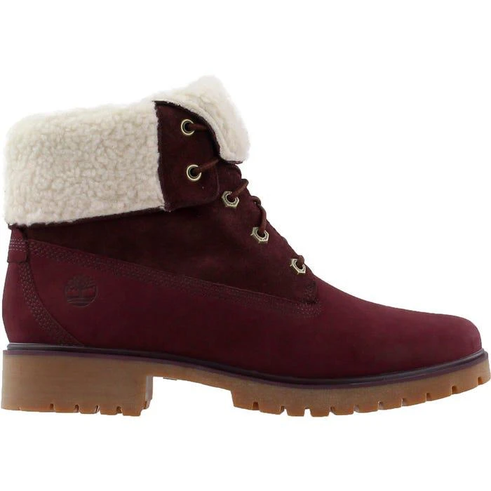 商品Timberland|Jayne Fleece Fold Down Boots 女款铺绒经典黄靴,价格¥833,第2张图片详细描述