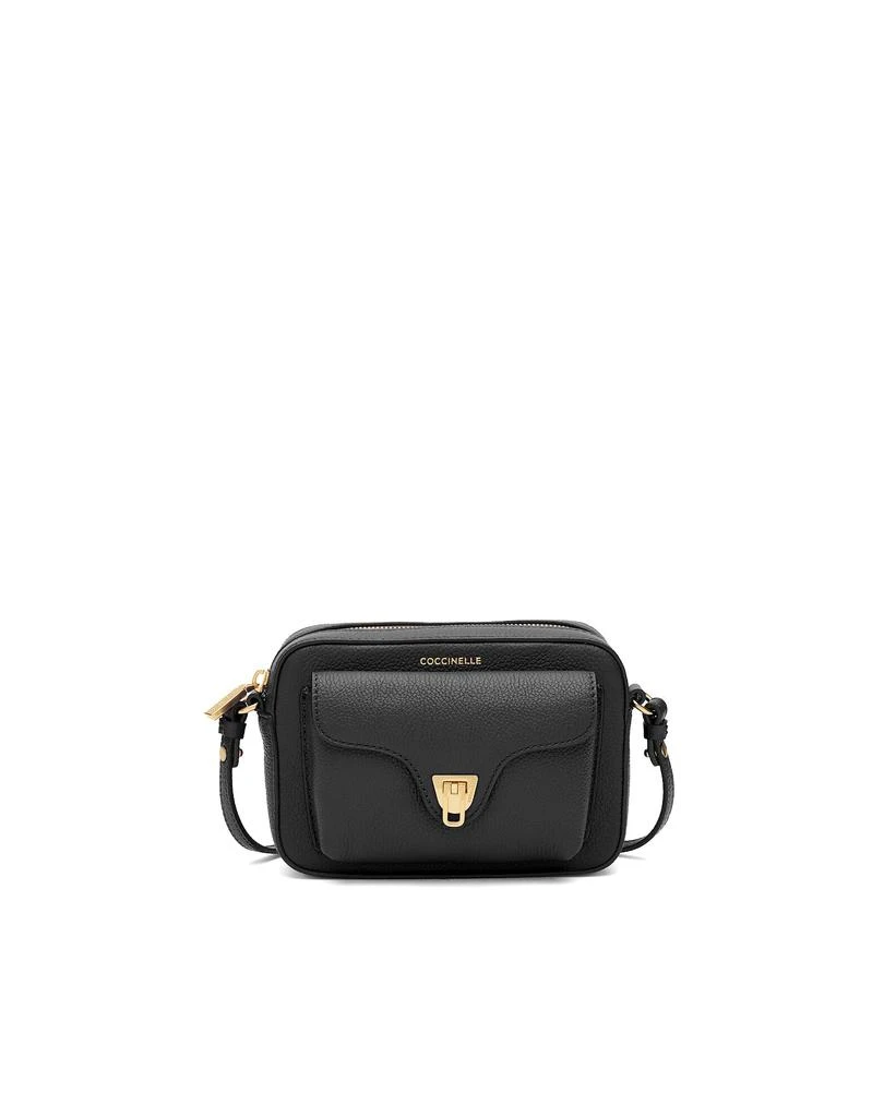 商品Coccinelle|Black Beat Soft Grainy Leather Mini Camera Bag,价格¥1107,第1张图片