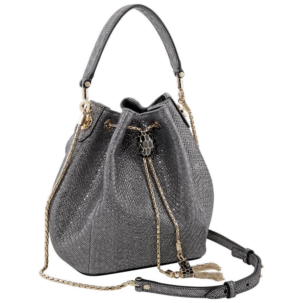 商品BVLGARI|Serpenti Forever Bucket Bag- Grey,价格¥20828,第5张图片详细描述