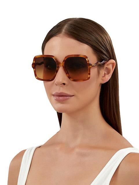商品Chloé|Zelie 58MM Square Sunglasses,价格¥2239,第6张图片详细描述
