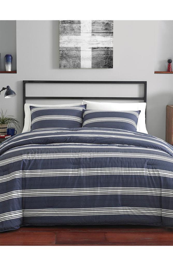 商品Nautica|Craver Navy Duvet Cover Set - Twin,价格¥592,第5张图片详细描述