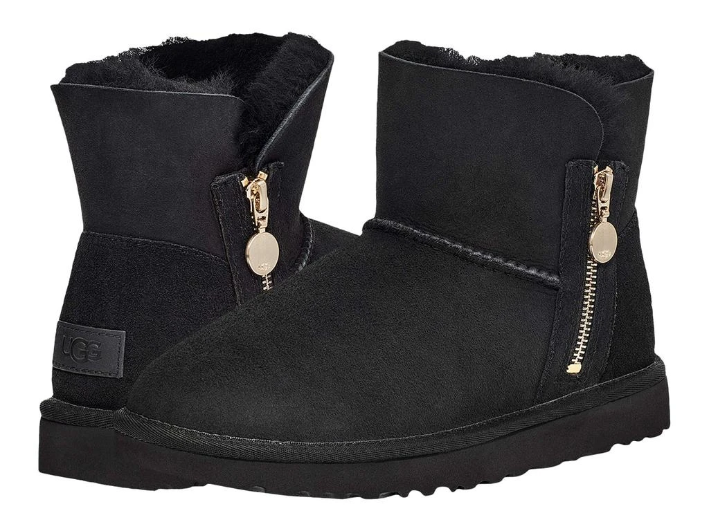 商品UGG|UGG黑色侧面拉链款雪地靴,价格¥1283,第1张图片