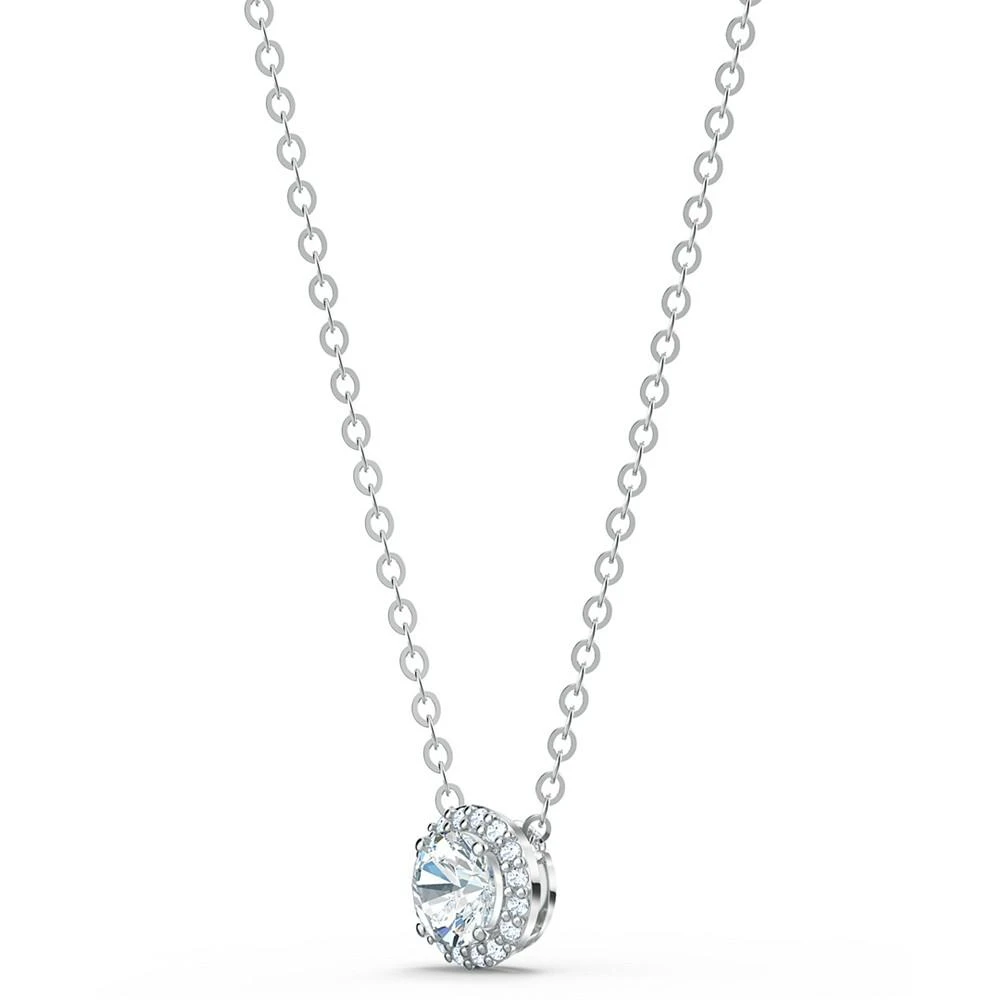 商品Swarovski|Silver-Tone Crystal Pendant Necklace, 14-7/8" + 2" extender,价格¥708,第2张图片详细描述