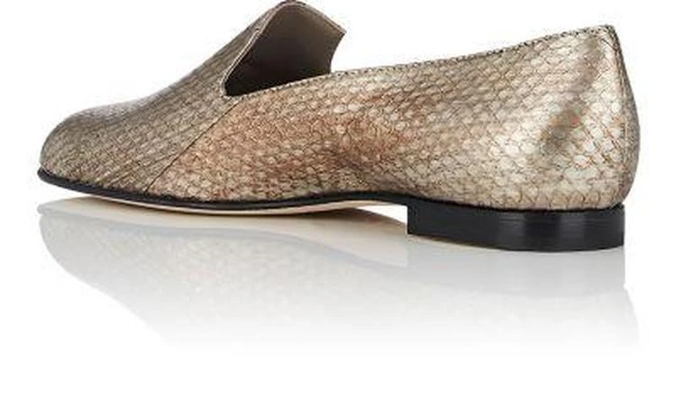 商品Manolo Blahnik|Diplas Metallic Snakeskin Loafers,价格¥2298,第3张图片详细描述