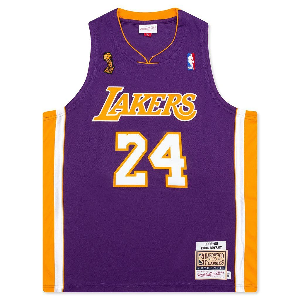 商品Mitchell & Ness|Mitchell & Ness NBA Authentic Jersey Los Angeles Lakers Road Finals 2008-09 Kobe Bryant - Purple,价格¥2278,第1张图片