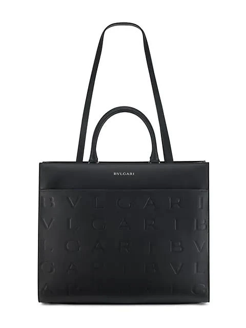商品BVLGARI|Bvlgari Logo Infinitum Leather Tote,价格¥20325,第3张图片详细描述