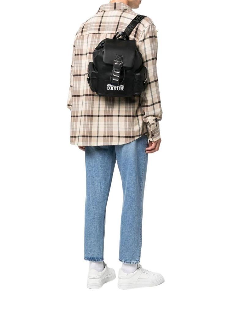 商品Versace|Versace Jeans Women's  Black Polyester Backpack,价格¥2617,第4张图片详细描述