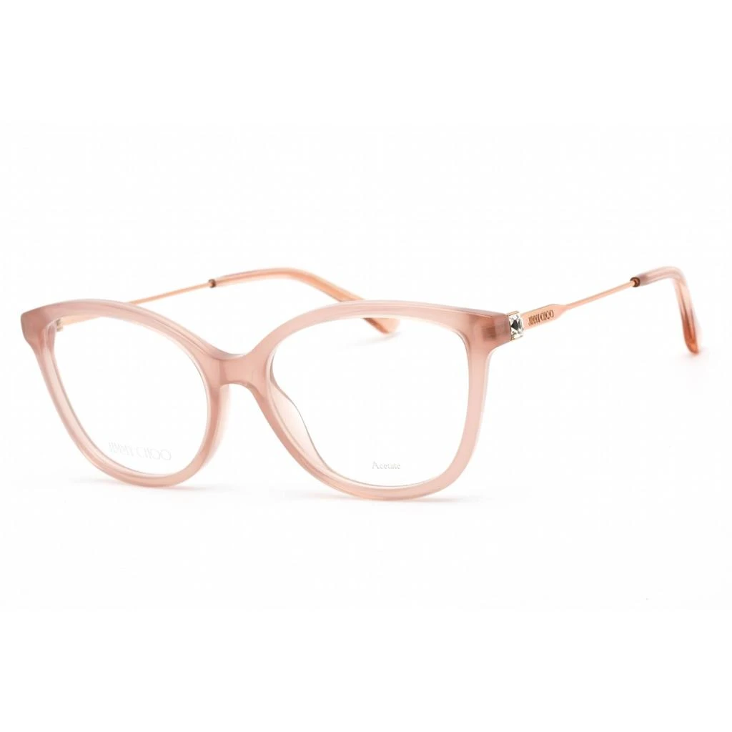 商品Jimmy Choo|Jimmy Choo Women's Eyeglasses - Full Rim Cat Eye Nude Glitter Frame | JC373 0KON 00,价格¥546,第1张图片