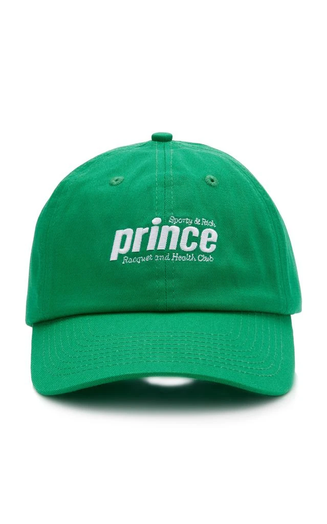 商品Sporty & Rich|Sporty & Rich - Women's Prince Cotton Baseball Cap - Green - OS - Moda Operandi,价格¥153,第1张图片