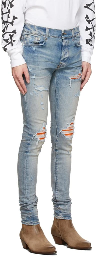 商品AMIRI|Blue MX1 Cracked Paint Jeans,价格¥4286,第2张图片详细描述