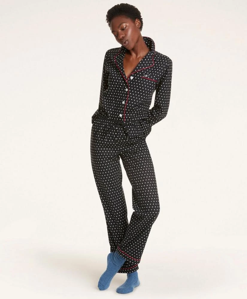 商品Brooks Brothers|Polka-Dot Print Supima® Cotton Poplin Pajama Set,价格¥659,第1张图片