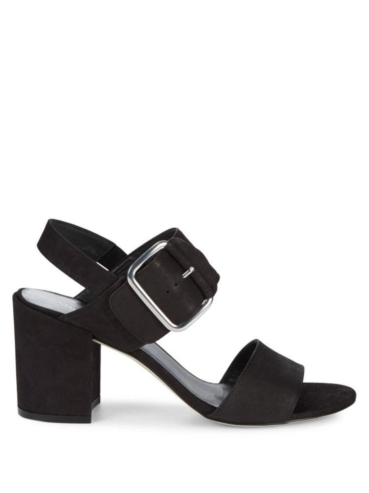 商品Stuart Weitzman|City Leather Ankle Strap Sandals,价格¥1026,第5张图片详细描述
