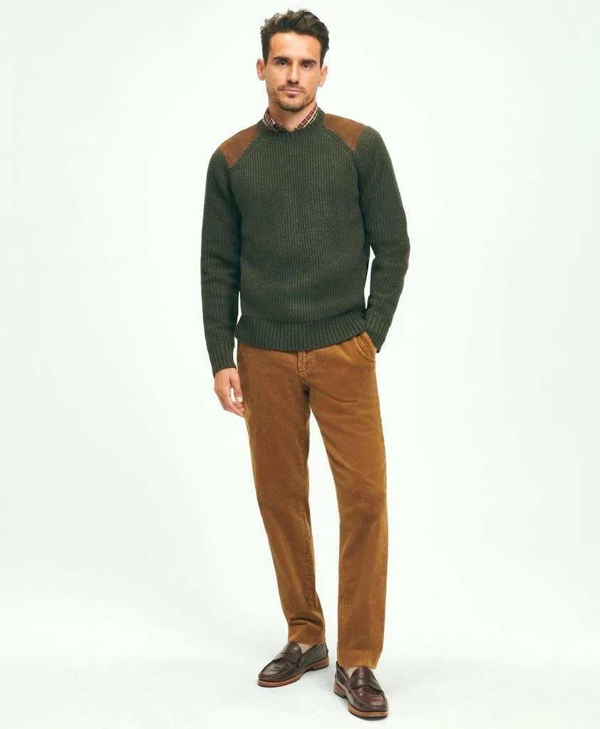 商品Brooks Brothers|English Rib Lambswool Crewneck Sweater,价格¥659,第2张图片详细描述