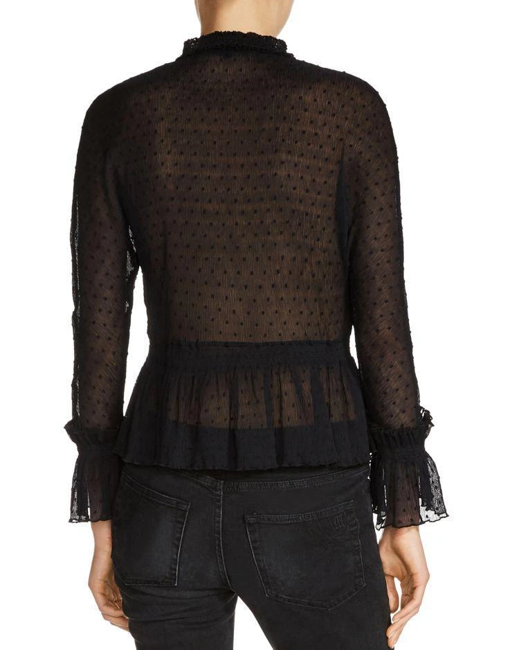 商品Maje|Laurine Dotted-Swiss Top,价格¥926,第2张图片详细描述