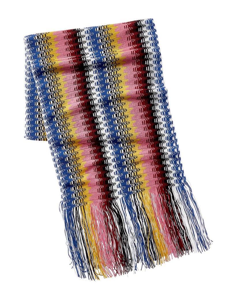 商品Missoni|Missoni Wool-Blend Scarf, Red,价格¥737,第4张图片详细描述