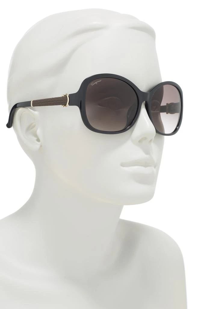 商品Salvatore Ferragamo|Salvatore Ferragamo 59mm Square Sunglasses,价格¥607,第3张图片详细描述