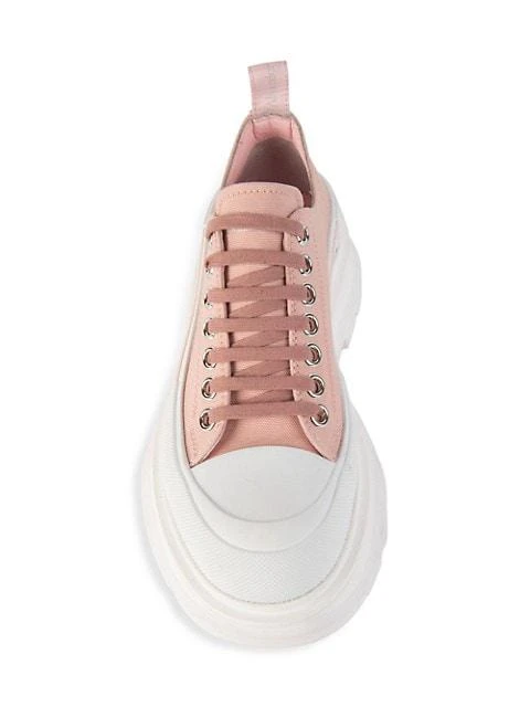 商品Alexander McQueen|Tread Slick Canvas Lace-Up Sneakers,价格¥2529,第5张图片详细描述