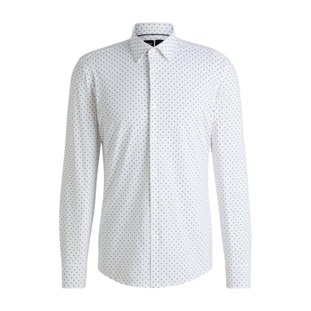 Camisola de corte justo em tecido elástico de alta performance com estampado geométrico. image 2