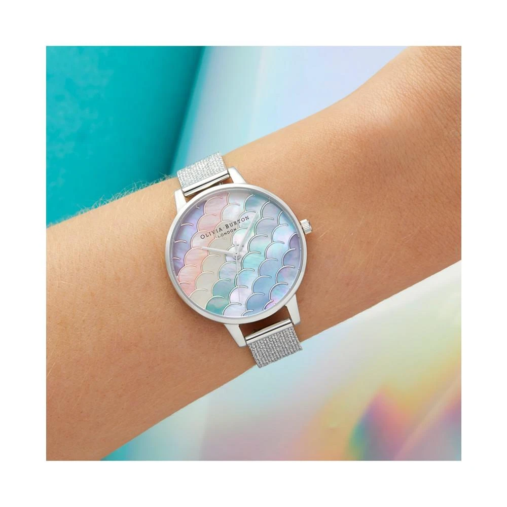 商品Olivia Burton|Women's Under The Sea Stainless Steel Mesh Bracelet Watch 34mm,价格¥983,第3张图片详细描述