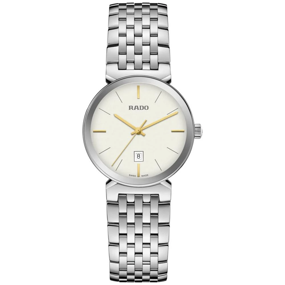 商品Rado|Florence Men's Silver-Tone Stainless Steel Bracelet Watch 30mm,价格¥7149,第1张图片