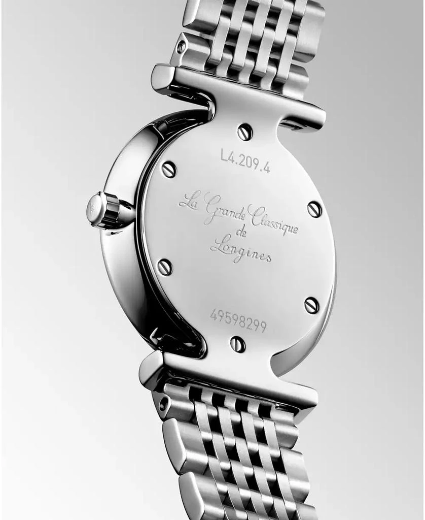 商品Longines|Women's La Grande Classique Stainless Steel Bracelet Watch L42094876,价格¥11866,第4张图片详细描述