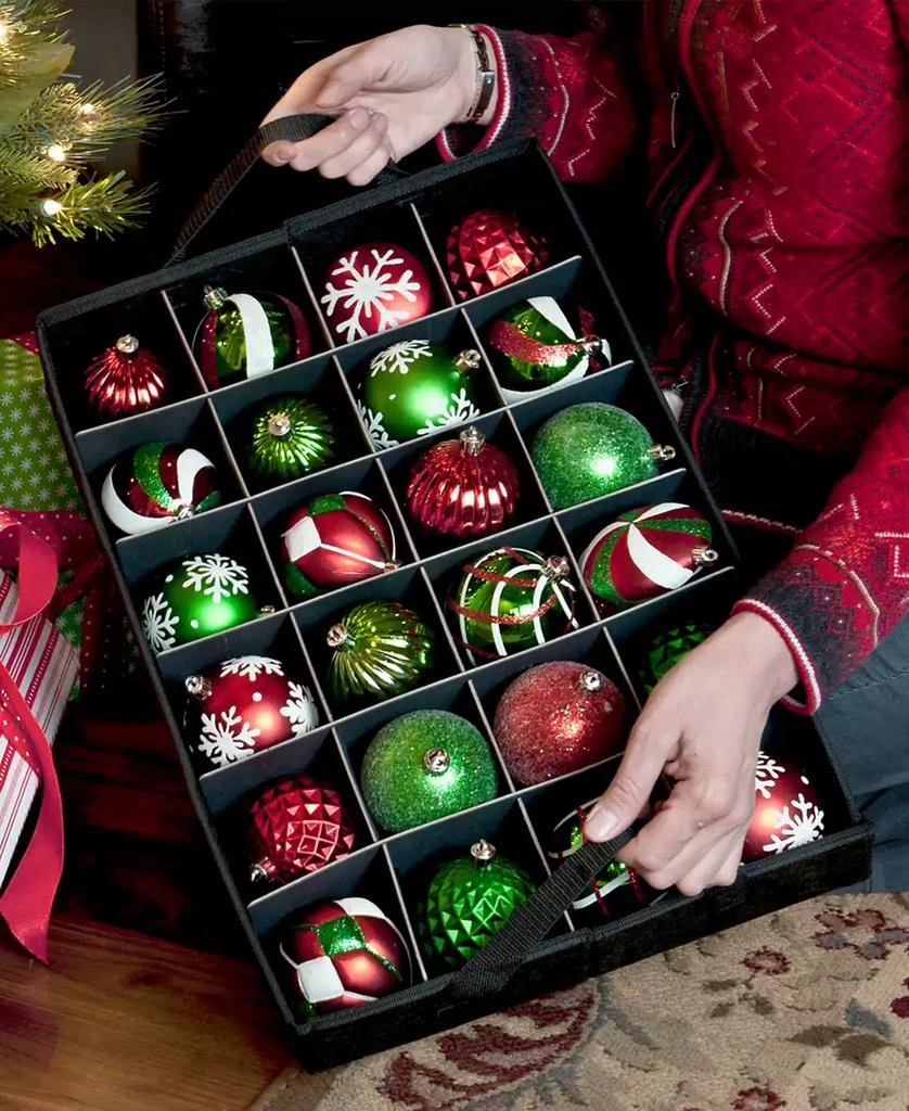 商品Santa's Bag|2 Tray Christmas Ornament Storage Box with Clear Lid,价格¥646,第2张图片详细描述