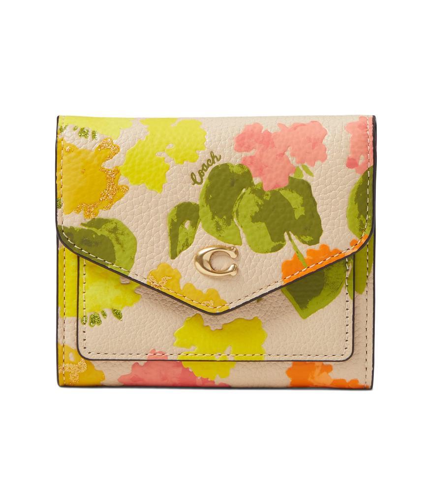 商品Coach|Floral Printed Leather Wyn Small Wallet,价格¥673,第1张图片