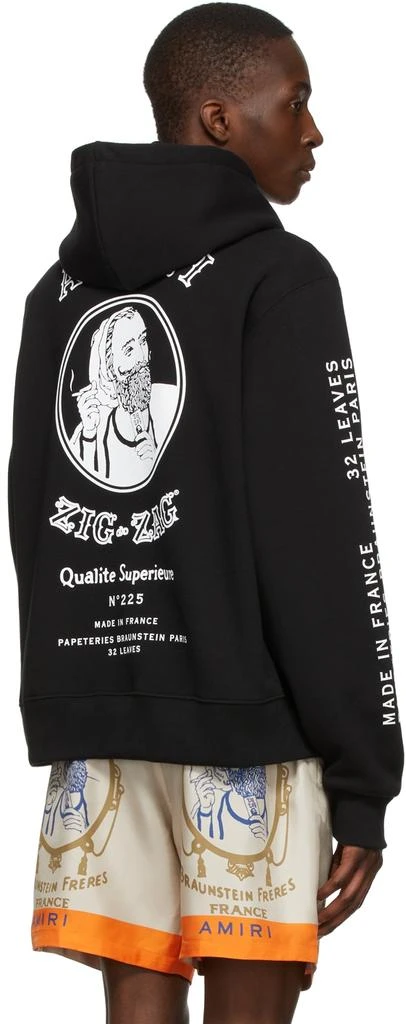 商品AMIRI|Black Zig-Zag Edition Cotton Hoodie,价格¥3444,第3张图片详细描述