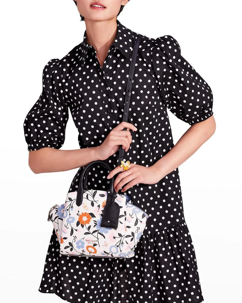 商品Kate Spade|avenue mini floral garden-embossed satchel bag,价格¥1192,第2张图片详细描述