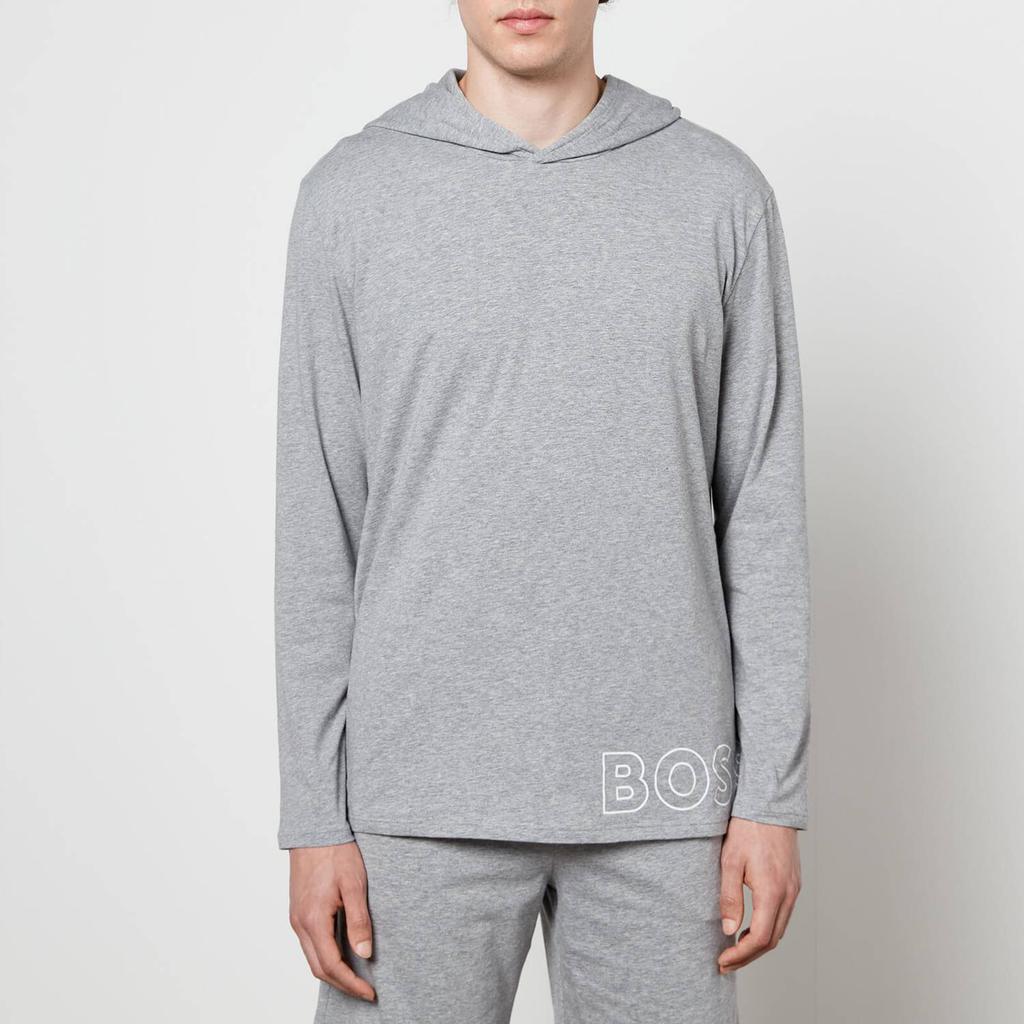 BOSS Bodywear Men's Identity Hooded Long Sleeve Top - Medium Grey商品第1张图片规格展示