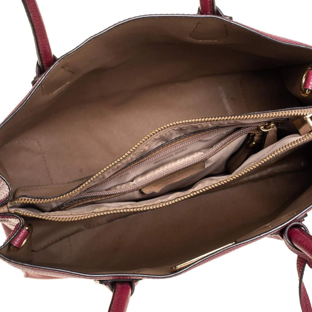Michael Kors Burgundy Grained Leather Large Mercer Tote 商品