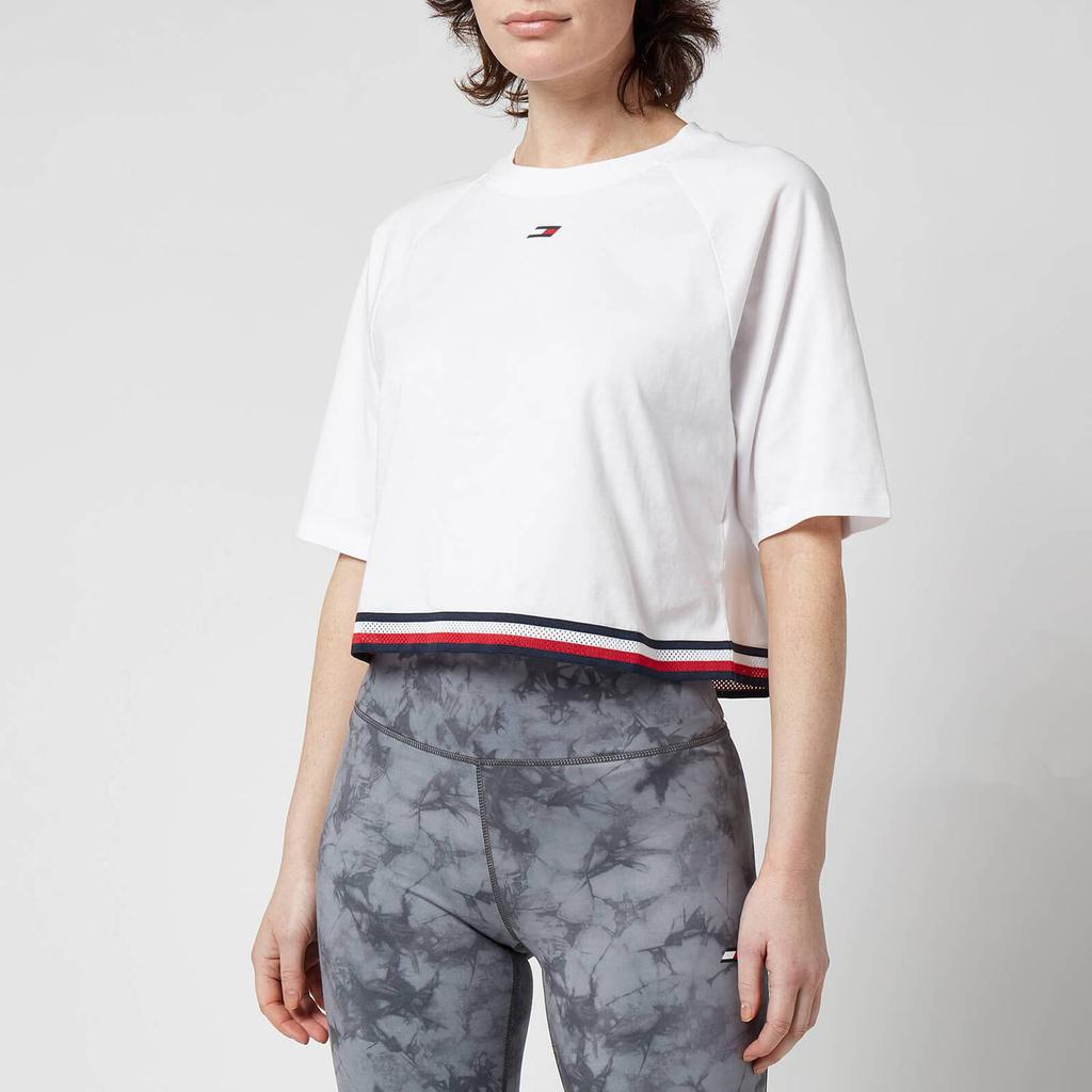 Tommy Sport Women's Relaxed Crew Neck T-Shirt - Th Optic White商品第1张图片规格展示