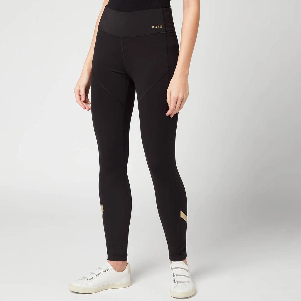 商品Hugo Boss|BOSS Women's C_Eame Gold Leggings - Black,价格¥471,第1张图片