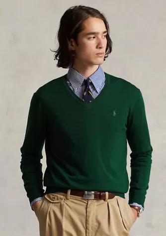 商品Ralph Lauren|Washable Wool V-Neck Sweater,价格¥718,第1张图片