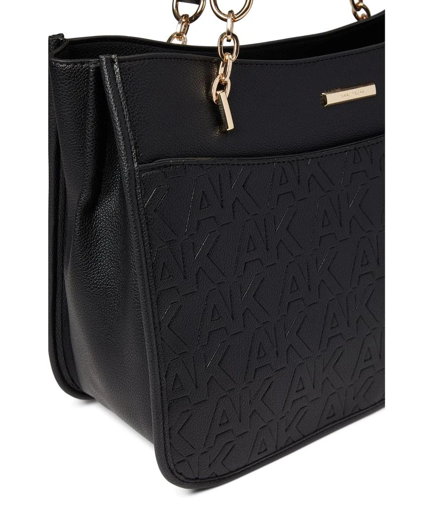 商品Anne Klein|Embossed Logo Tote with Chain Swag,价格¥251,第4张图片详细描述